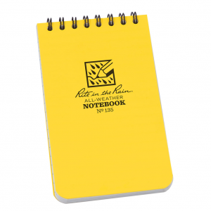 XR135-Rite-in-the-Rain-Top-Spiral-3-X-5-Polydura-Notebook-Universal-Yellow
