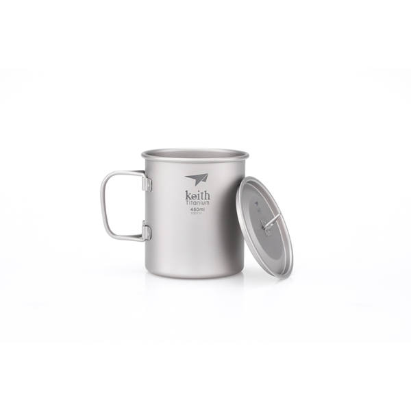 KETI3204-Single-Wall-Titanium-Mug-with-Folding-Handle-and-Lid-450ml