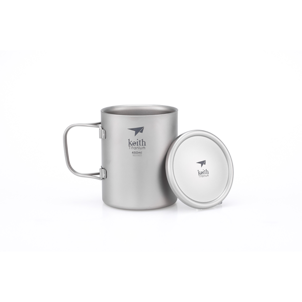 KETI3353-Double-Wall-Titanium-Mug-with-Folding-Handle-and-Lid-450ml