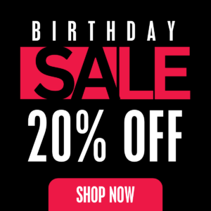 2026 Birthday Sale 20% Off